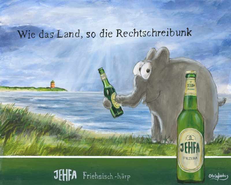 OTTO WAALKES: Friehsisch-härp (Leinwanddruck)